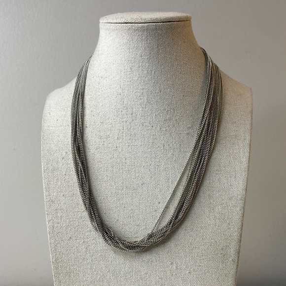 Silver tone necklace - Picture 1 of 3
